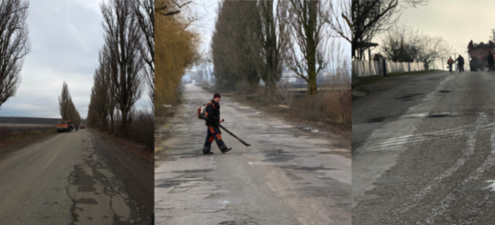 Жители трёх сёл на Буковине за свои деньги залатали дорогу перед зимой